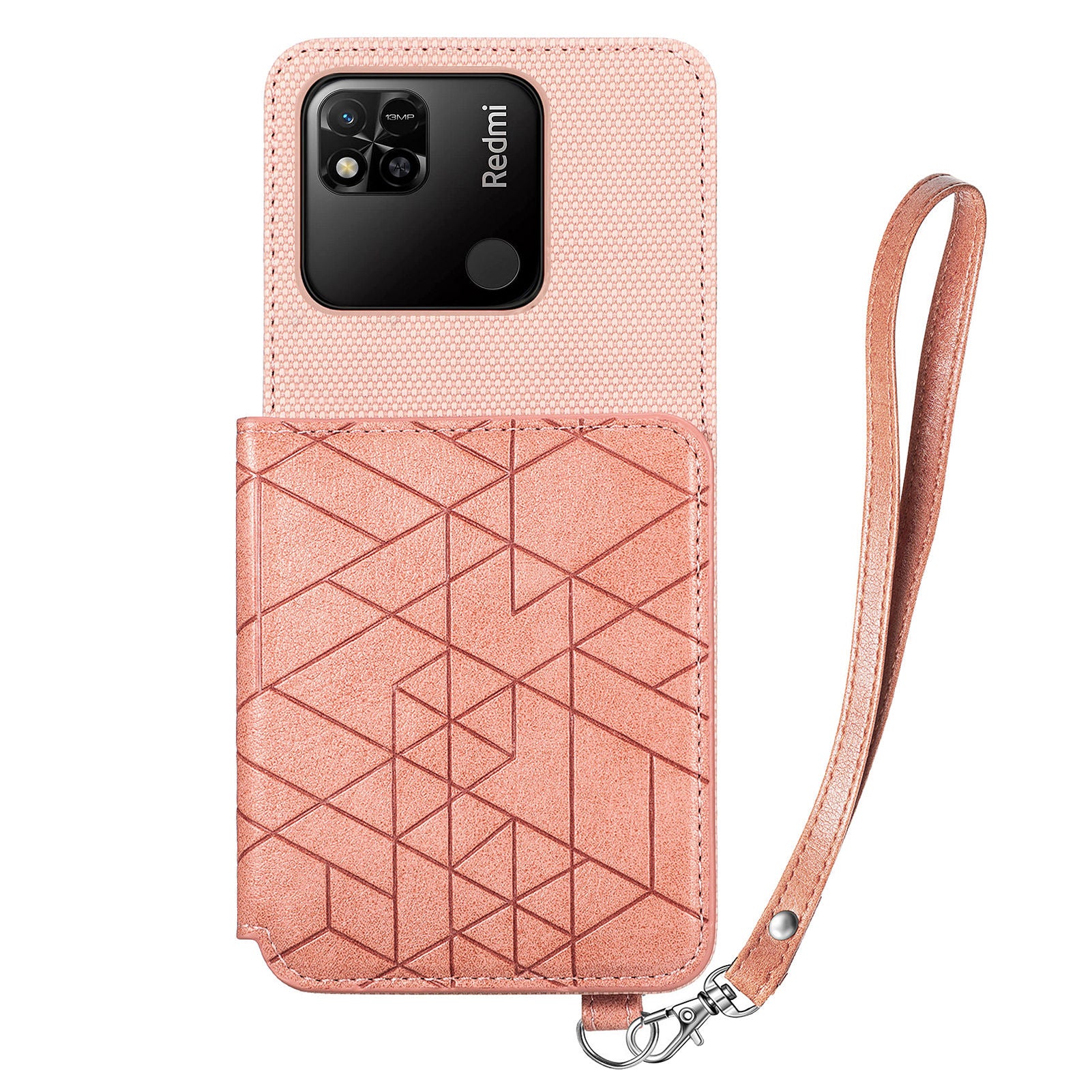 For Xiaomi Redmi 9C Redmi 9C NFC Redmi 10A Drop-proof Phone Case with Strap Kickstand PU Leather TPU Geometry Imprinted Cell Phone Cover For Xiaomi Redmi 9C Redmi 9C NFC Redmi 10A Drop-proof Phone Case with Strap Kickstand PU Leather TPU Geometry Imprinted Cell Phone Cover